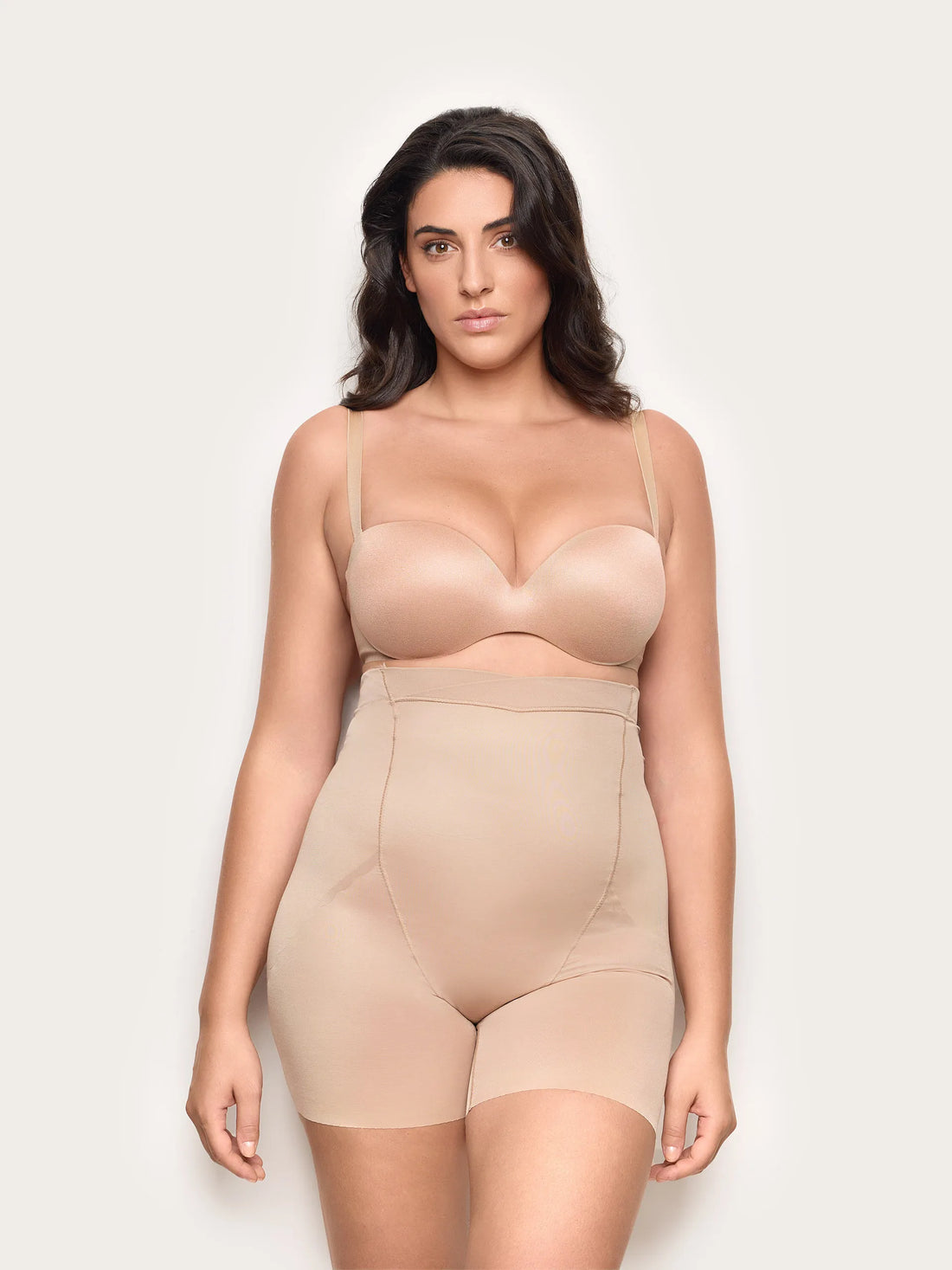 Yamamay_Bronze_High Waisted Shaping Shorts - Principessa_BPND99X007_216_01