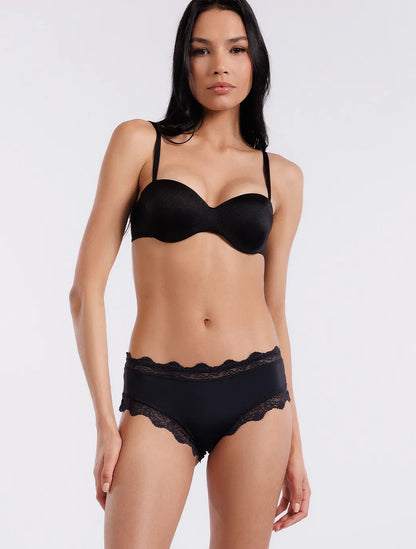Marie France_Noir_Bra Bandeau Micro Strapless Push Up in Different Cup Sizes_BRBANDEAUMICRO_Noir_03