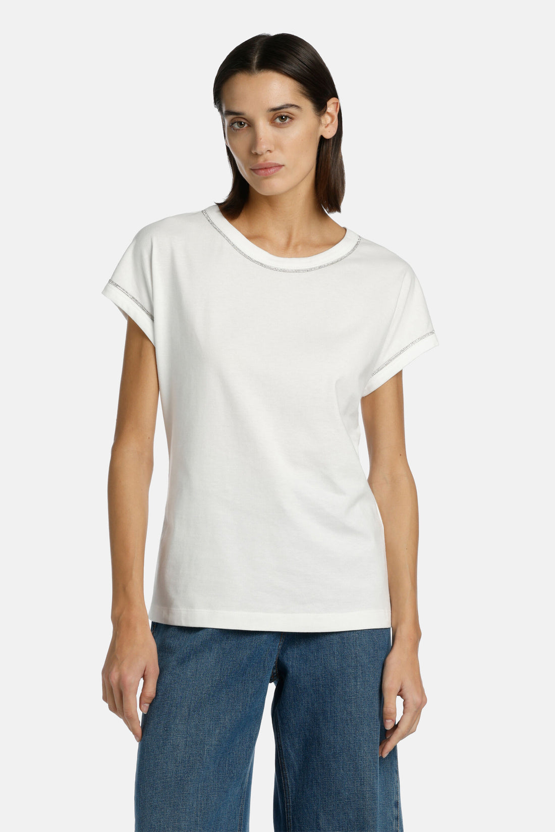 Luisa Spagnoli_Brescello - T-Shirt with Appliques_BRESCELLO_0202_01