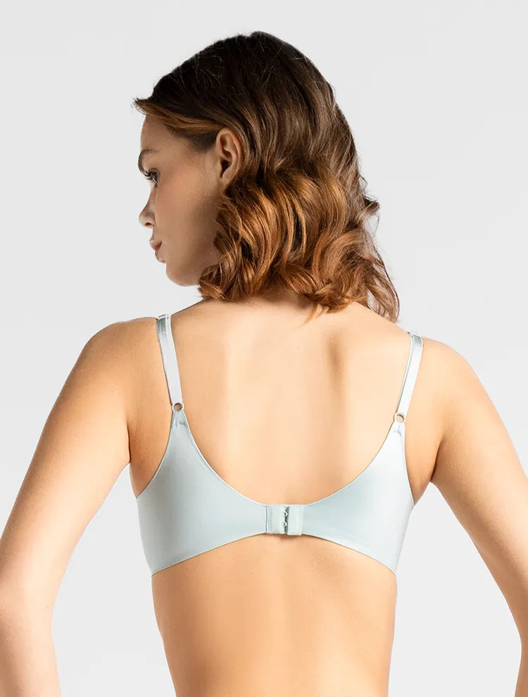 Marie France Light Green Women Miavi Metallic Lace Bra In Different Cup Sizes SKU: BRKESHA_Light Green Image 02