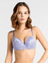 Marie France Light Purple Women Miavi Metallic Lace Bra In Different Cup Sizes SKU: BRMIAVI_Light purple Image 01
