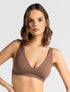Marie France Cacao Women Seamlyn Triangle Seamless Bralette SKU: BRSEAMLYN_Cacao Image 01