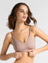 Marie France Nude Women Seamora Cotton Blend Triangle Bralette SKU: BRSEAMORA_Nude Image 01