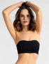 Marie France Black Women Seamstrap Strapless Bandeau Bralette SKU: BRSEAMSTRAP_Black Image 01