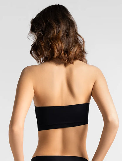 Marie France Black Women Seamstrap Strapless Bandeau Bralette SKU: BRSEAMSTRAP_Black Image 02