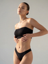 Marie France Black Women Seamstrap Strapless Bandeau Bralette SKU: BRSEAMSTRAP_Black Image 06