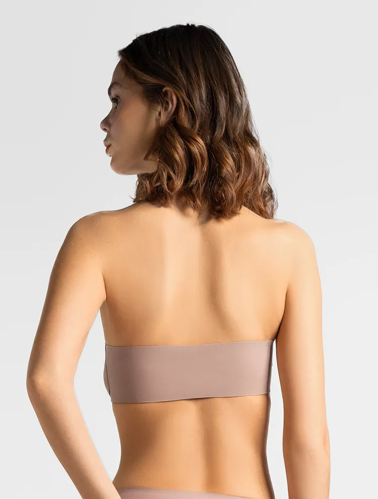 Marie France Nude Women Seamstrap Strapless Bandeau Bralette SKU: BRSEAMSTRAP_Nude Image 02