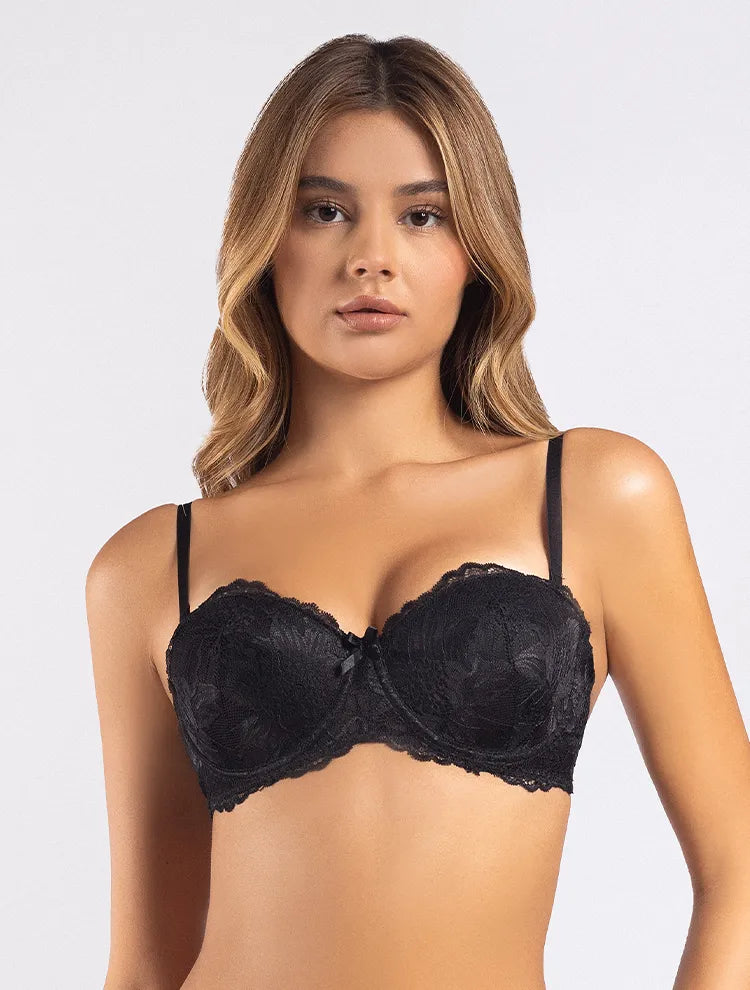 Marie France_Black_Bra Strapless Dentelle in Different Cup Sizes_BRSTRAPLESSDENTELLE_Black_01