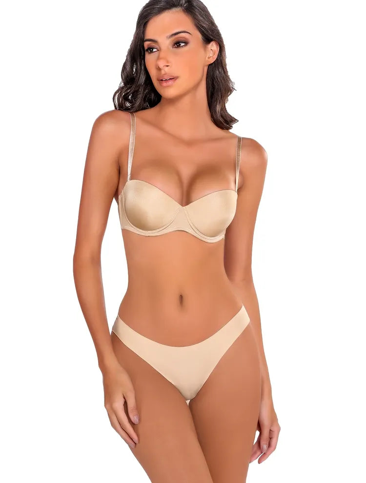 Marie France_Beige_Bra Ultra Push Strapless in Different Cup Sizes_BRULTRAPUSHSTRAPLESS_Beige_03