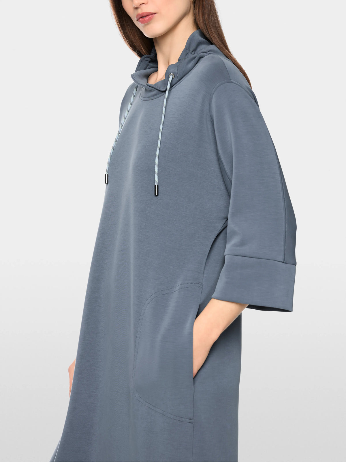 Marc Cain Grisaille Women Long Jersey Dress SKU: BS 21.15 J08_380 Image 05