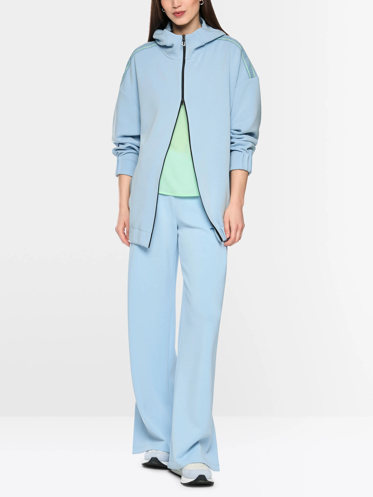 Marc Cain Niagara Mist Women Oversized Jersey Jacket SKU: BS 31.11 J08_318 Image 01