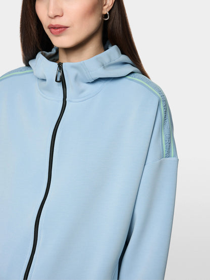 Marc Cain Niagara Mist Women Oversized Jersey Jacket SKU: BS 31.11 J08_318 Image 03