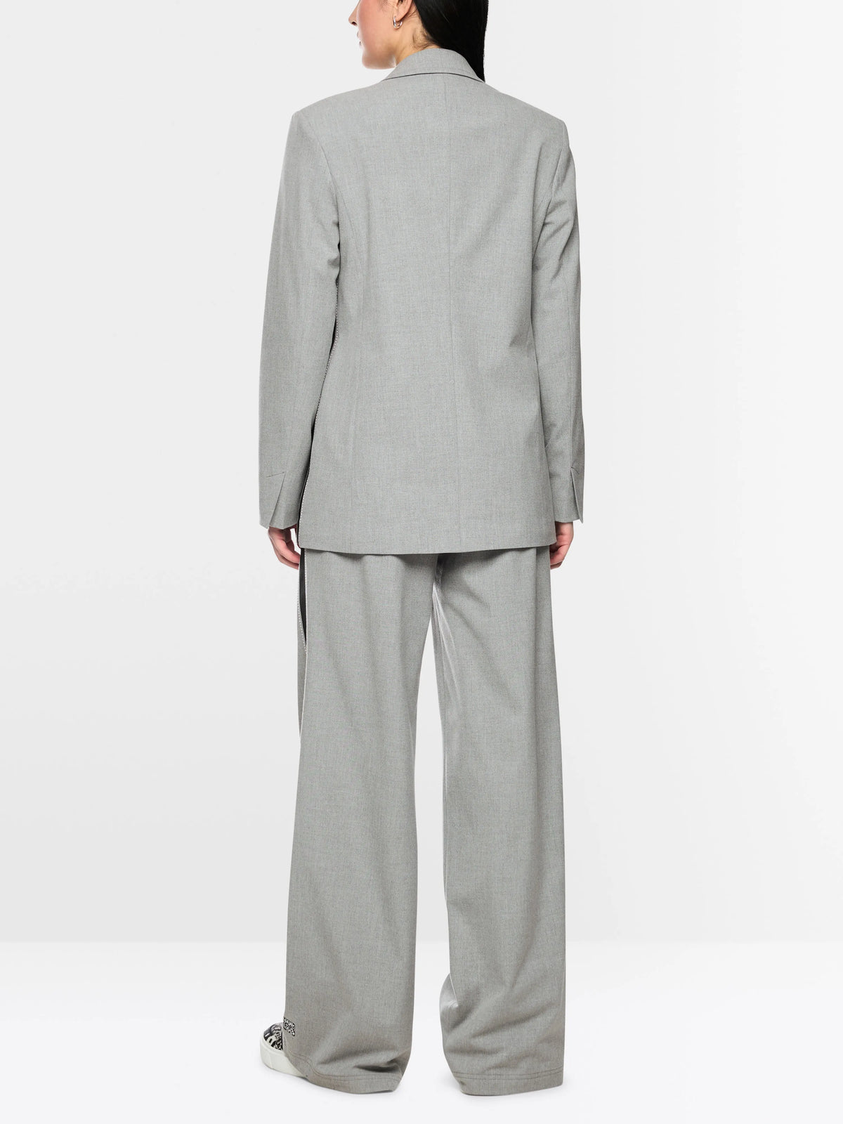 Marc Cain Grey Women Blazer with Patterned Lining SKU: BS 34.12 W33_820 Image 02