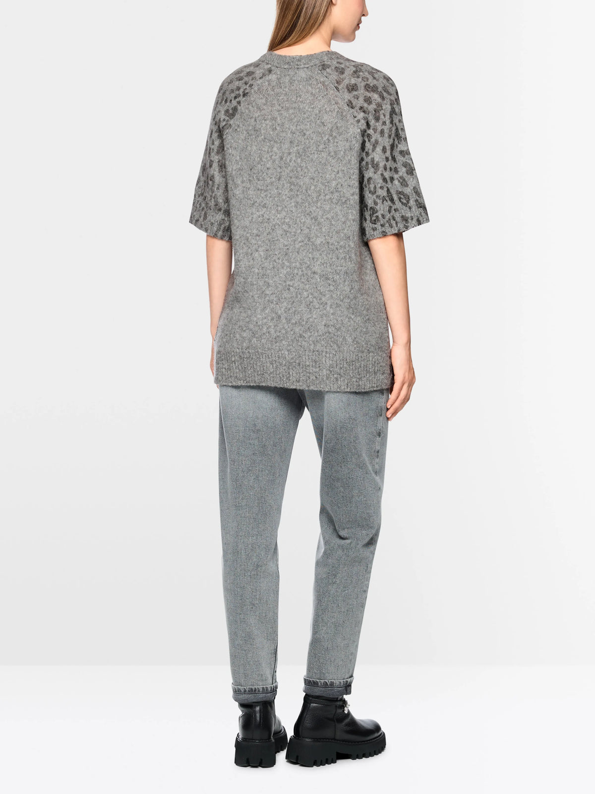 Marc Cain Grey Women ÔKnitted in GermanyÕ Long Jumper SKU: BS 41.30 M24_820 Image 02