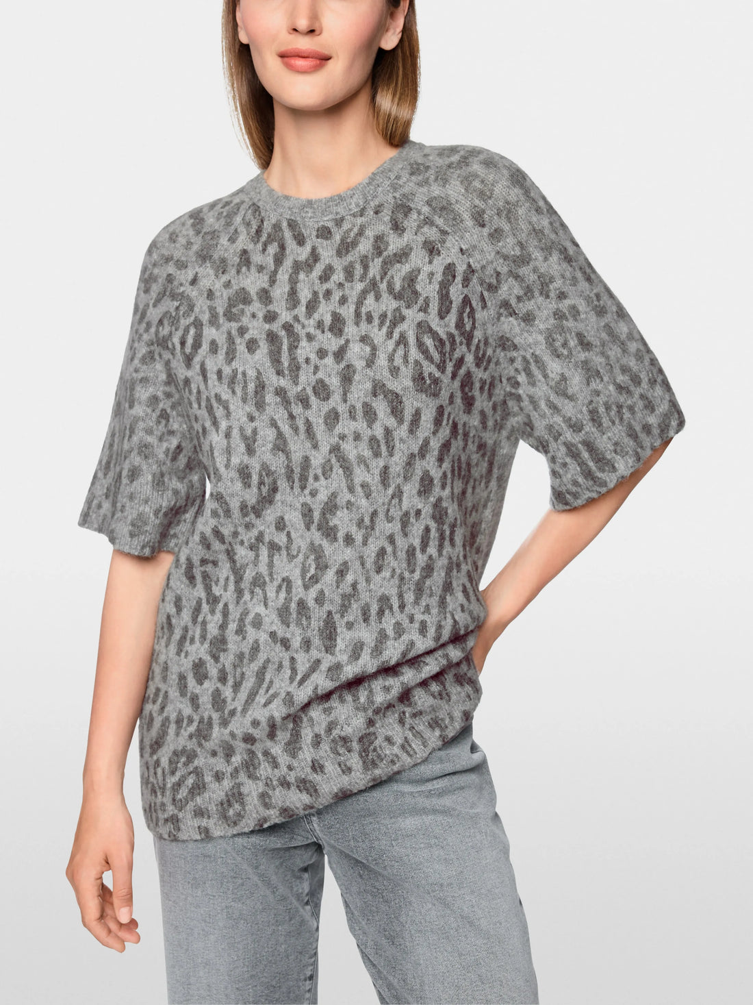 Marc Cain Grey Women ÔKnitted in GermanyÕ Long Jumper SKU: BS 41.30 M24_820 Image 05