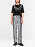 Marc Cain Black New Women Cotton T-Shirt with Print SKU: BS 48.20 J59_900 Image 01