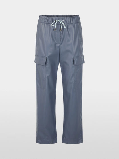 Marc Cain Grisaille Women WUXI Faux Leather Trousers SKU: BS 81.26 J07_380 Image 05