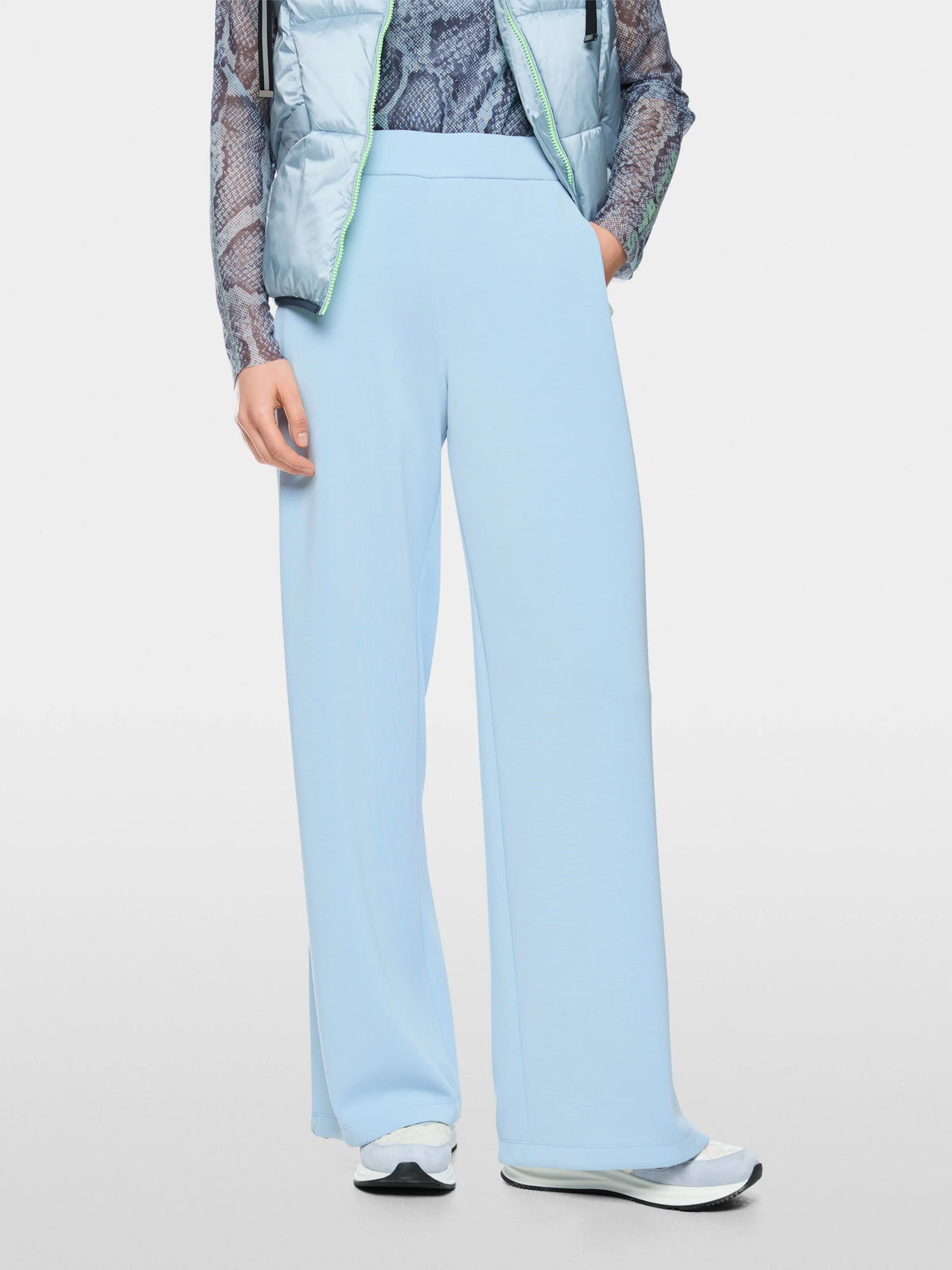 Marc Cain Niagara Mist Women WEDI Wide-Cut Jogging Pants SKU: BS 81.31 J08_318 Image 05