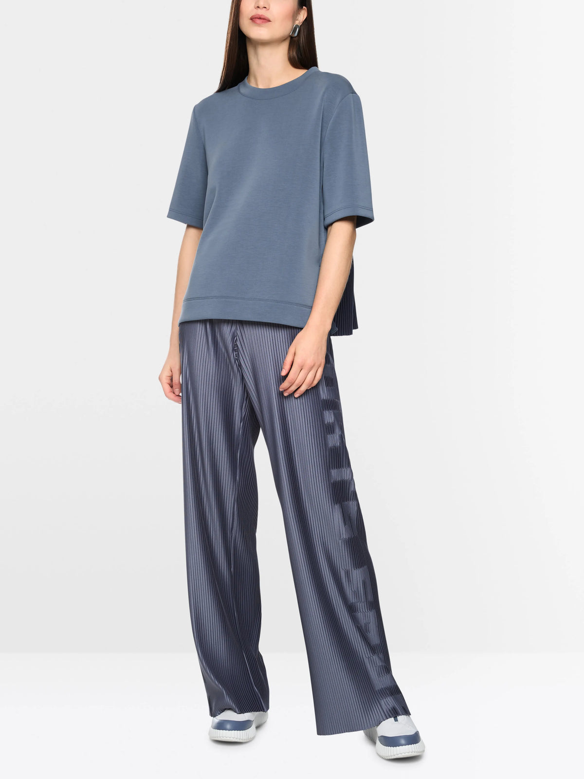 Marc Cain Grisaille Women WASHINGTON Pleated Trousers SKU: BS 81.37 J20_380 Image 01