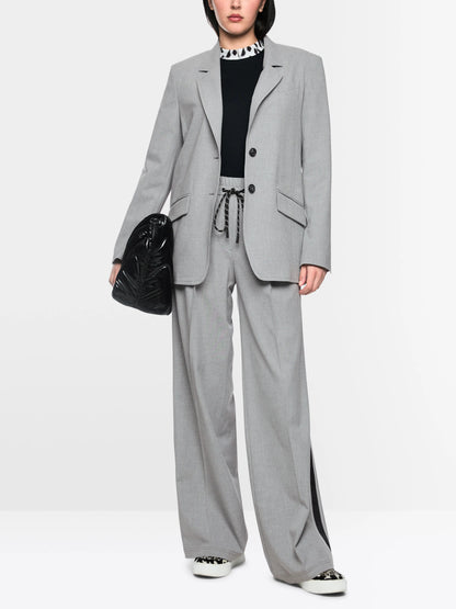 Marc Cain Grey Women WEDI Wide Pull-On Trousers SKU: BS 81.48 W33_820 Image 01
