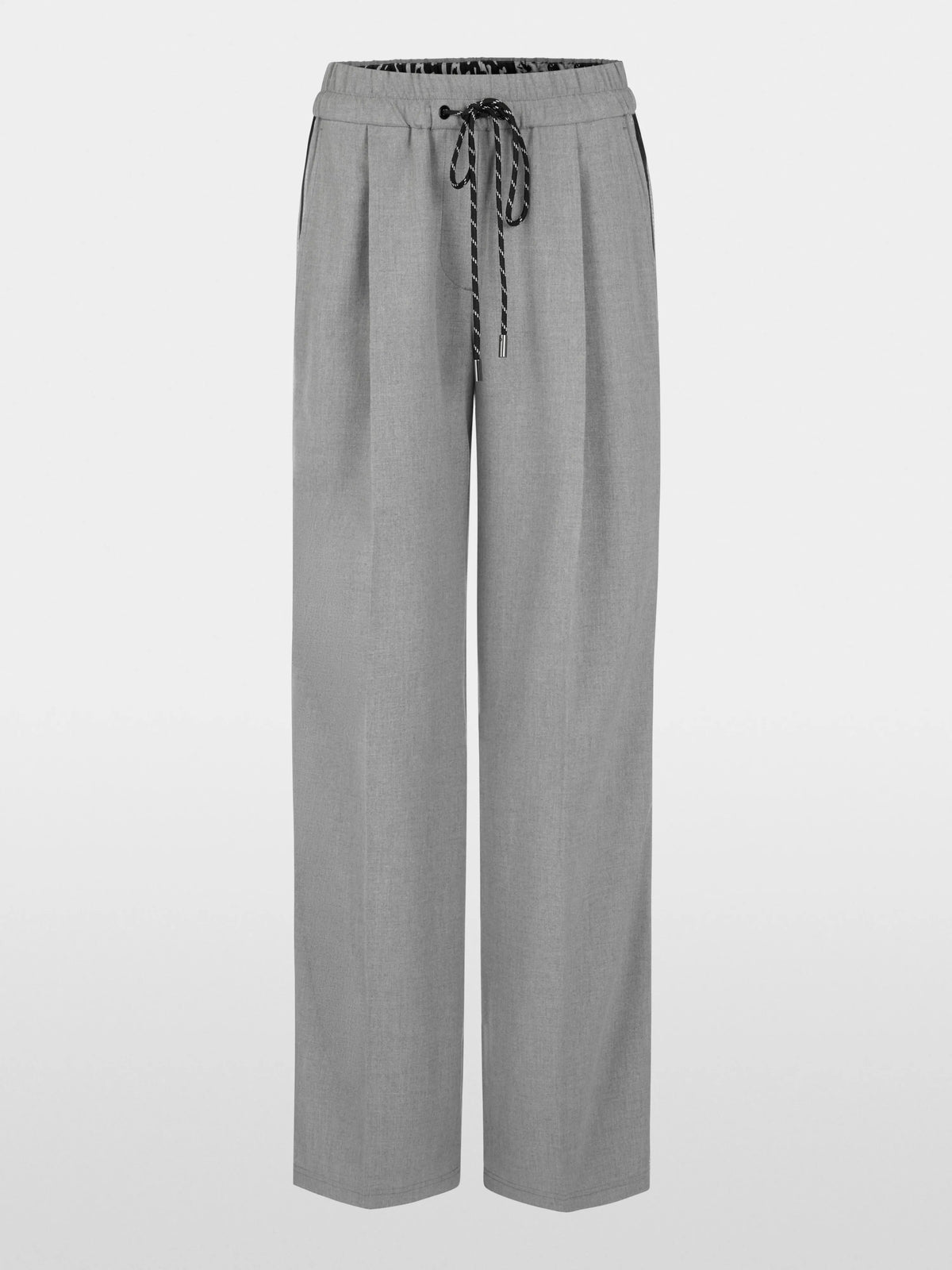 Marc Cain Grey Women WEDI Wide Pull-On Trousers SKU: BS 81.48 W33_820 Image 06