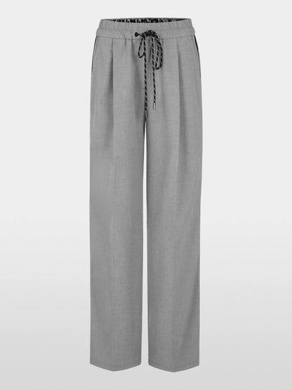 Marc Cain Grey Women WEDI Wide Pull-On Trousers SKU: BS 81.48 W33_820 Image 06
