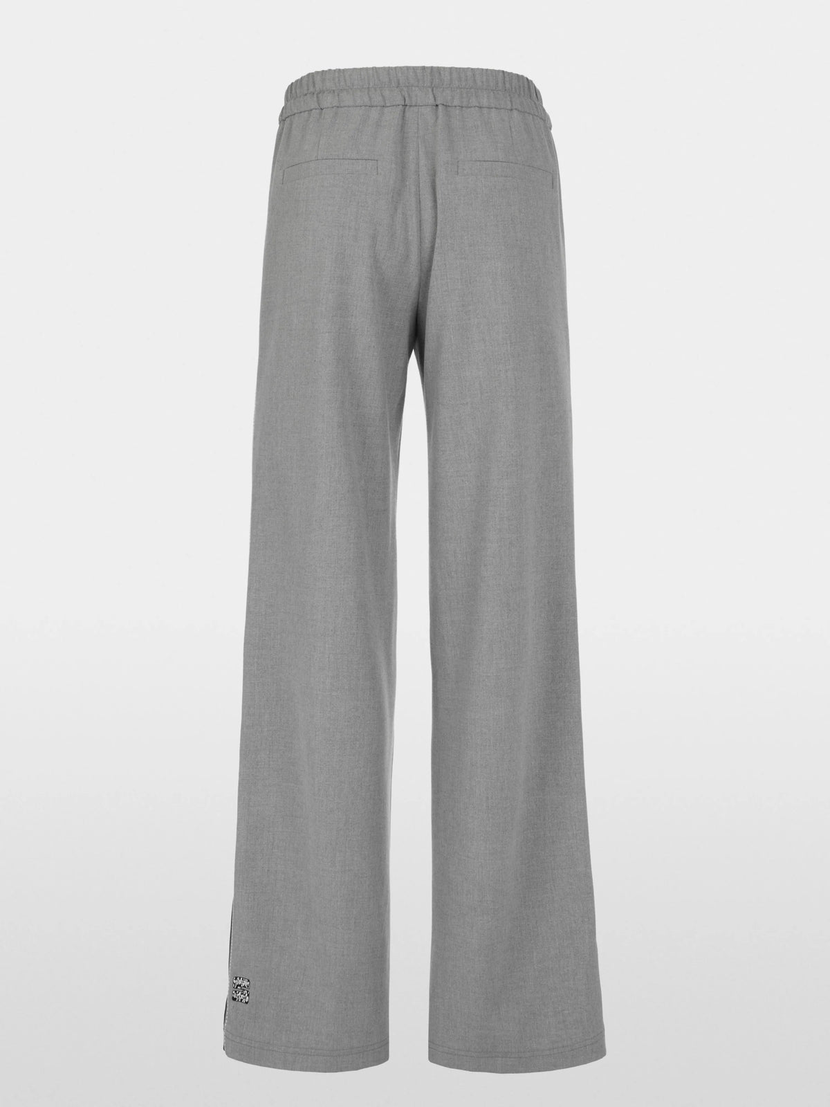 Marc Cain Grey Women WEDI Wide Pull-On Trousers SKU: BS 81.48 W33_820 Image 07