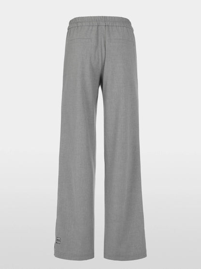 Marc Cain Grey Women WEDI Wide Pull-On Trousers SKU: BS 81.48 W33_820 Image 07