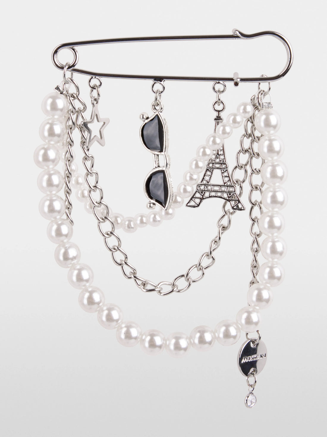 Marc Cain Silver Women Brooch with Pearls SKU: BS J7.01 Z45_800 Image 01