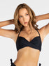 Marie France Black Women Elen Halter Twist Drape Bikini Top SKU: BWELENTOP_Black Image 01