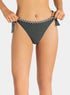 Marie France Kaki Women Mason Ribbed Braided Trim Bikini Bottom SKU: BWMASONBOTTOM_Kaki Image 01