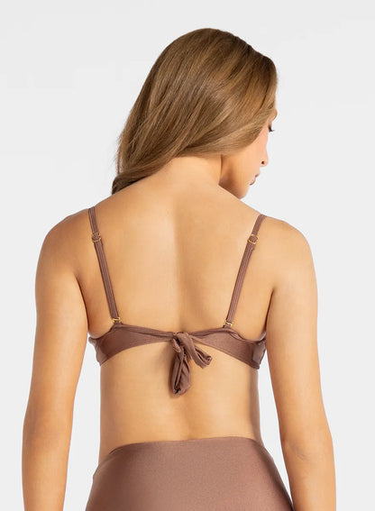 Marie France Bronze Women Romee Molded Underwire Tortoiseshell Bikini Top SKU: BWROMEETOP_Bronze Image 02