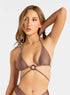 Marie France Bronze Women Tanline Shimmer Triangle Sliding Cup Bikini Top SKU: BWTANLINETOP_Bronze Image 01