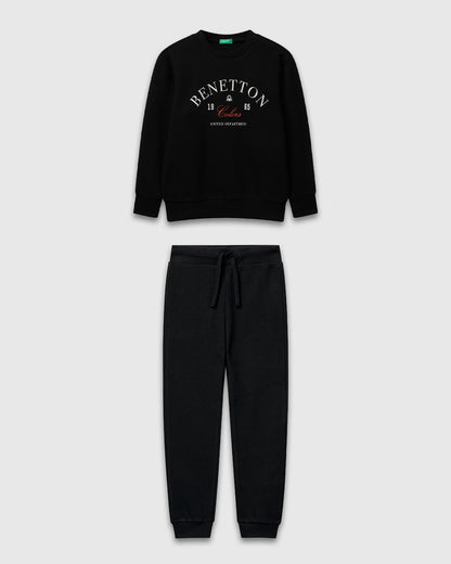 Benetton_Black_Cotton Tracksuit with Logo_C10PZ-CF01PS_100_01