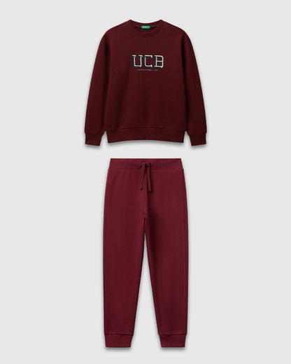 Benetton_Burgundy_Cotton Tracksuit with Logo_C10PZ-CF01PS_129_01