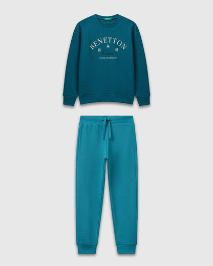 Benetton_Teal_Cotton Tracksuit with Logo_C10PZ-CF01PS_3C5_01