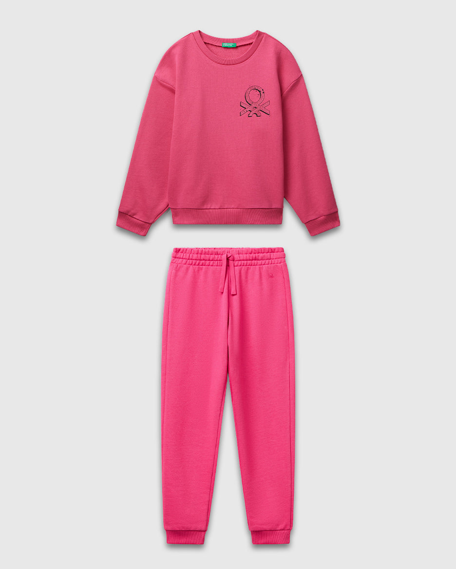Benetton_Fuchsia_Tracksuit with Glittery Logo Print_C10Q0-CF02HS_1A2_01