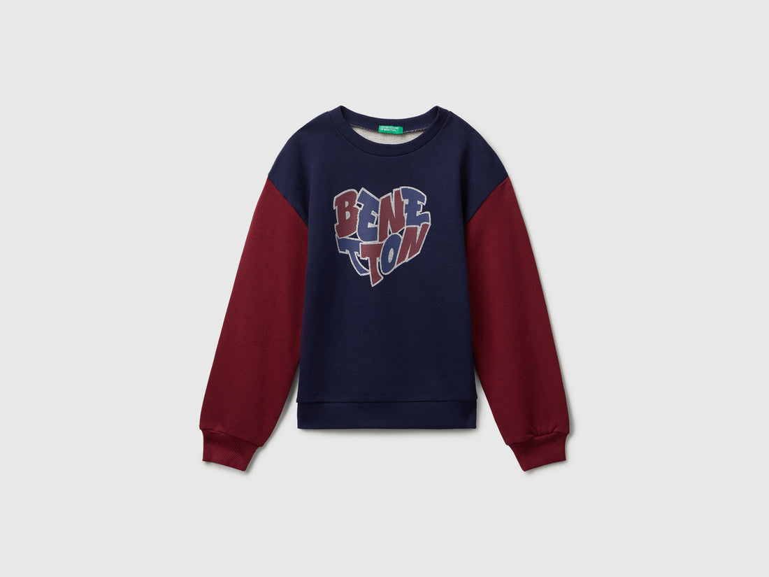 Benetton_Dark Blue_Tracksuit with Glittery Logo Print_C10Q0-CF02HS_903_02