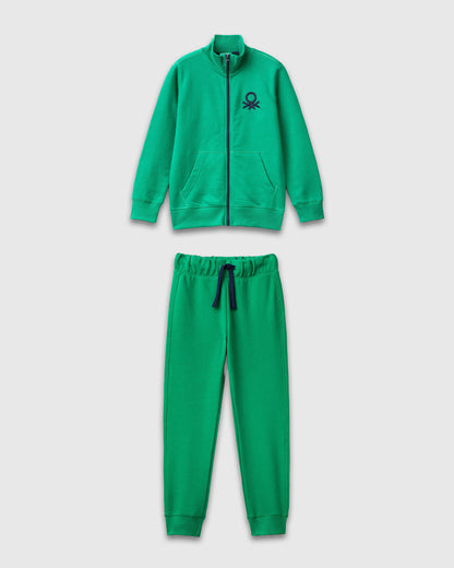 Benetton_Green_Pure Cotton Tracksuit with Zipper_C501B-CF058S_108_01