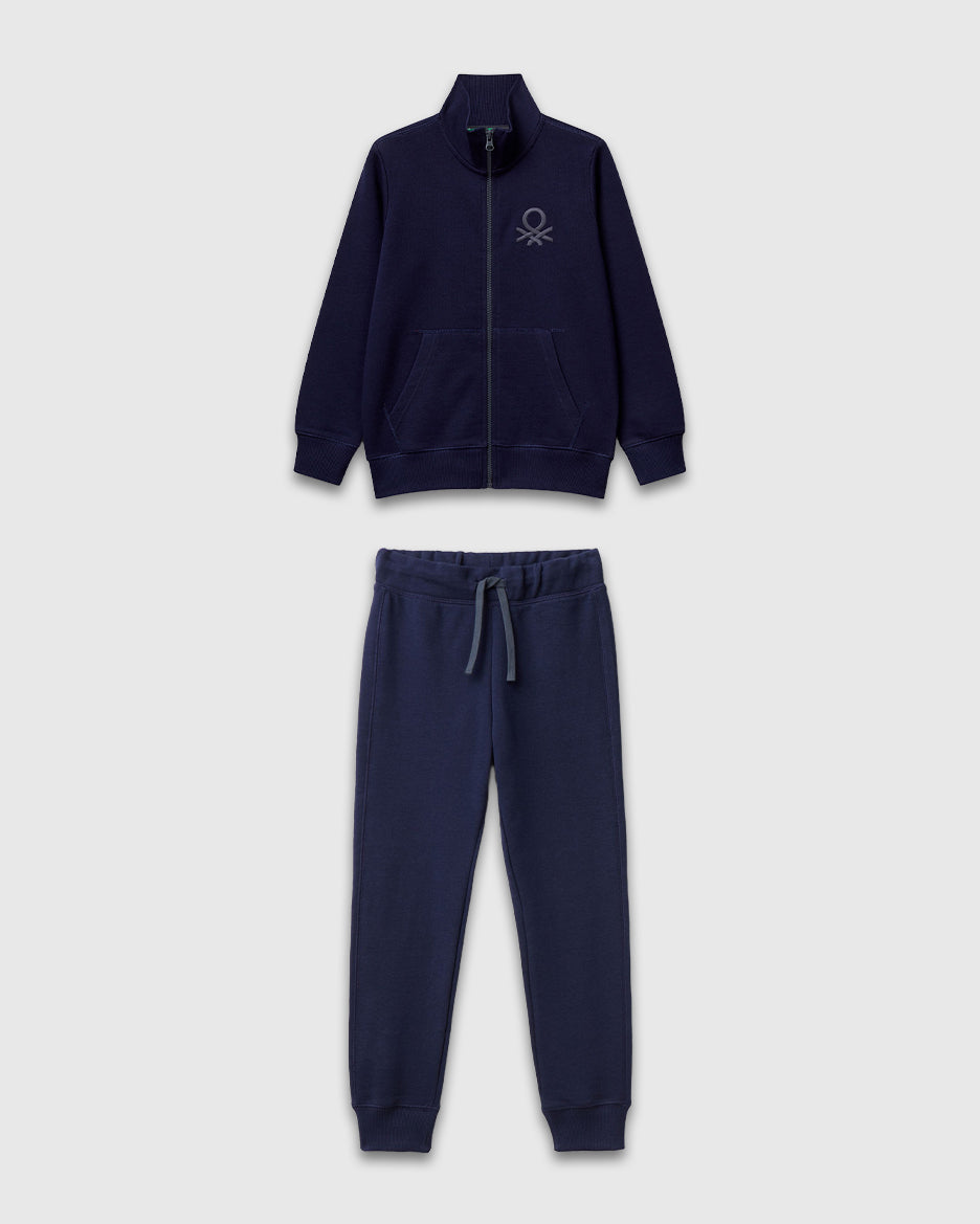 Benetton_Dark Blue_Pure Cotton Tracksuit with Zipper_C501B-CF058S_252_01