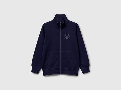 Benetton_Dark Blue_Pure Cotton Tracksuit with Zipper_C501B-CF058S_252_02