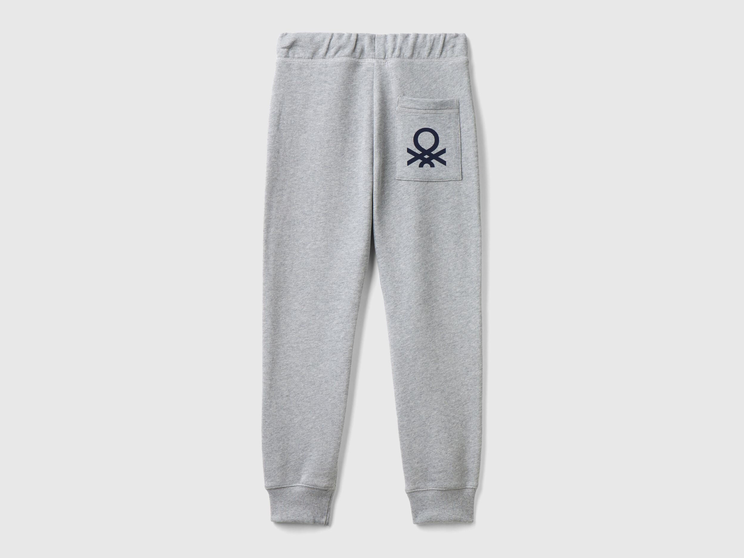 Benetton_Light Gray_Pure Cotton Tracksuit with Zipper_C501B-CF058S_501_06