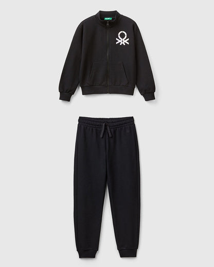 Sweatshirt With Zip And Collar Tracksuit_C503Y-CF02HS_100_01