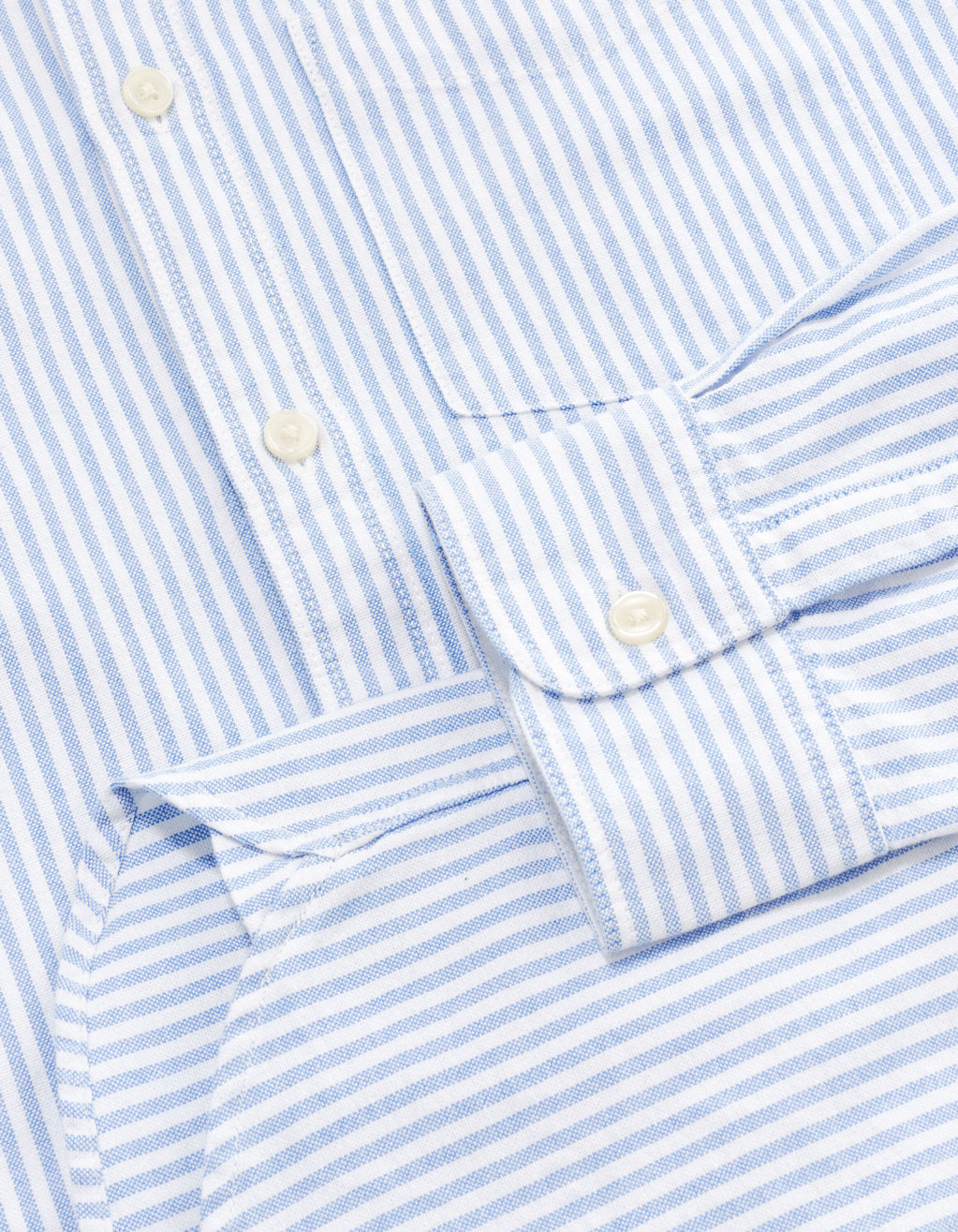 Regular Oxford Cotton Shirt - Blue_06