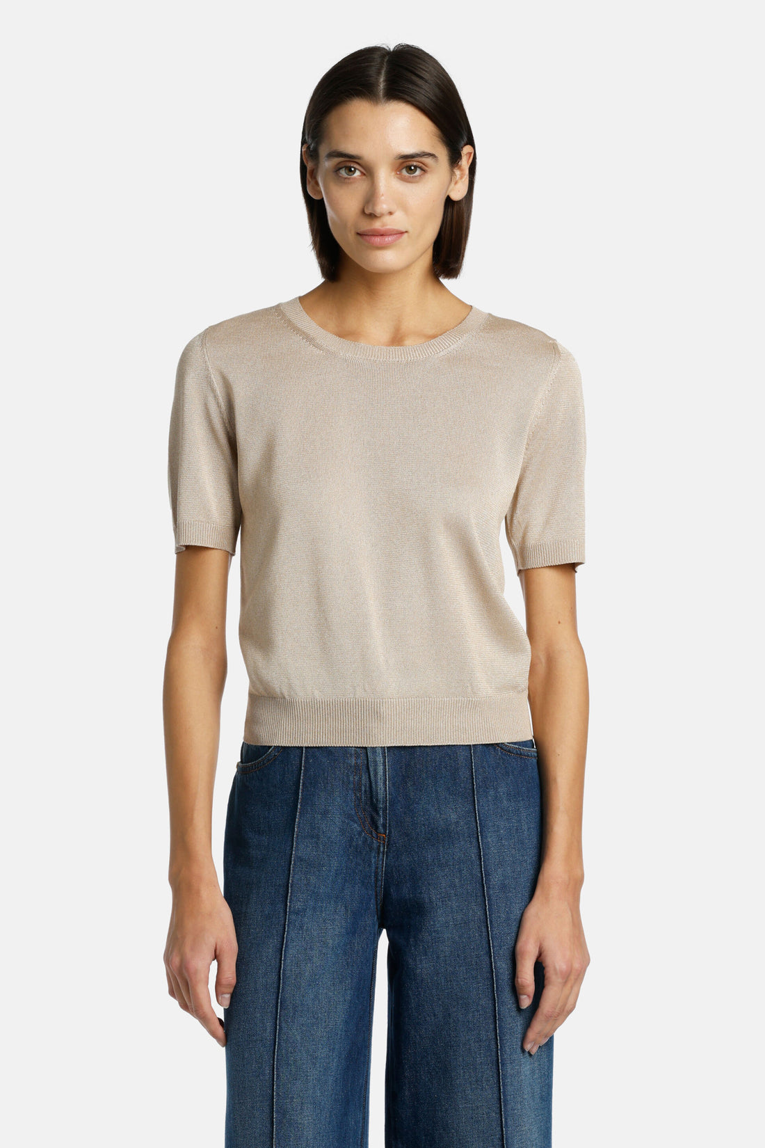 Luisa Spagnoli_Carente Short Sleeve Sweater_CARENTE_1108_01