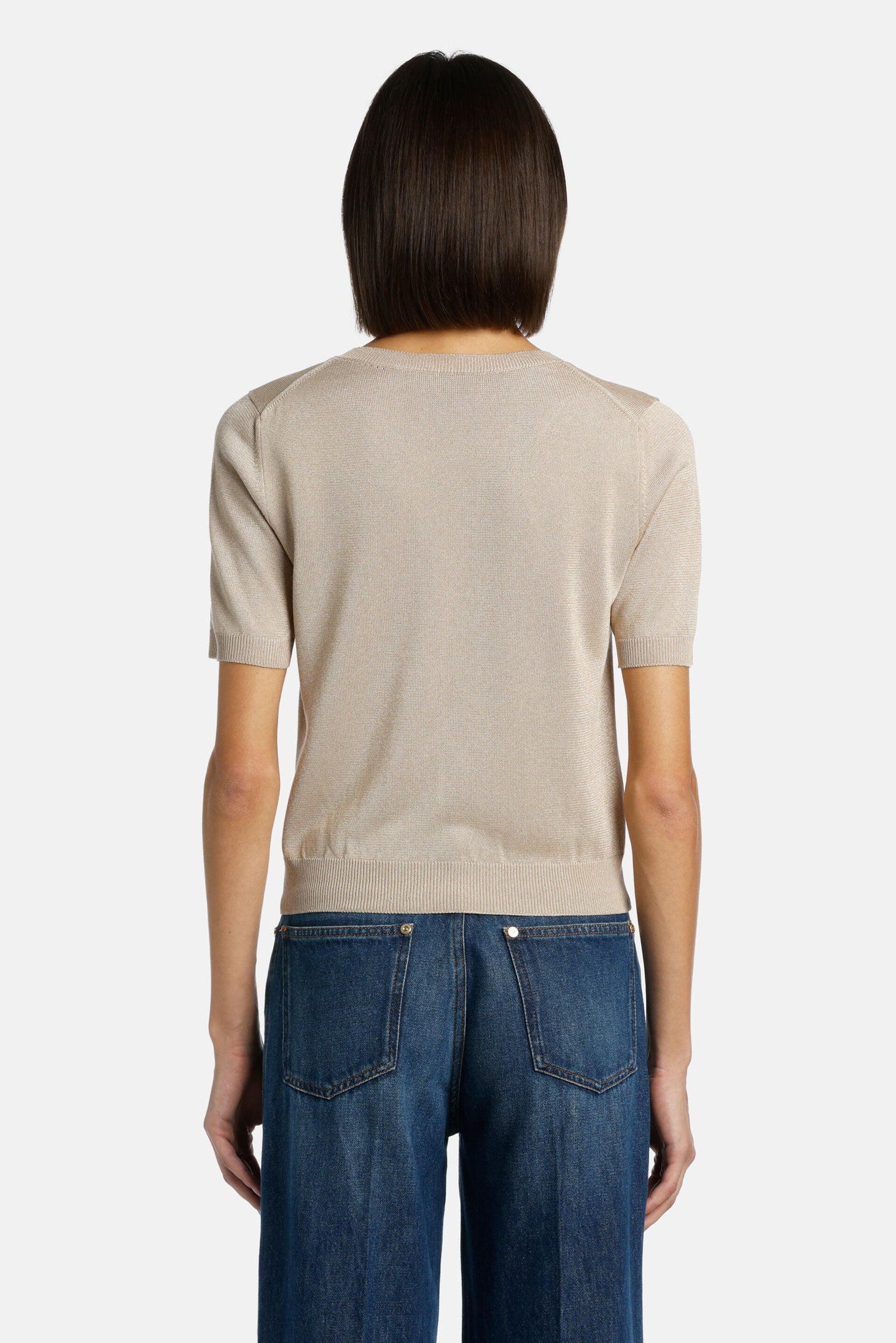 Luisa Spagnoli_Carente Short Sleeve Sweater_CARENTE_1108_02