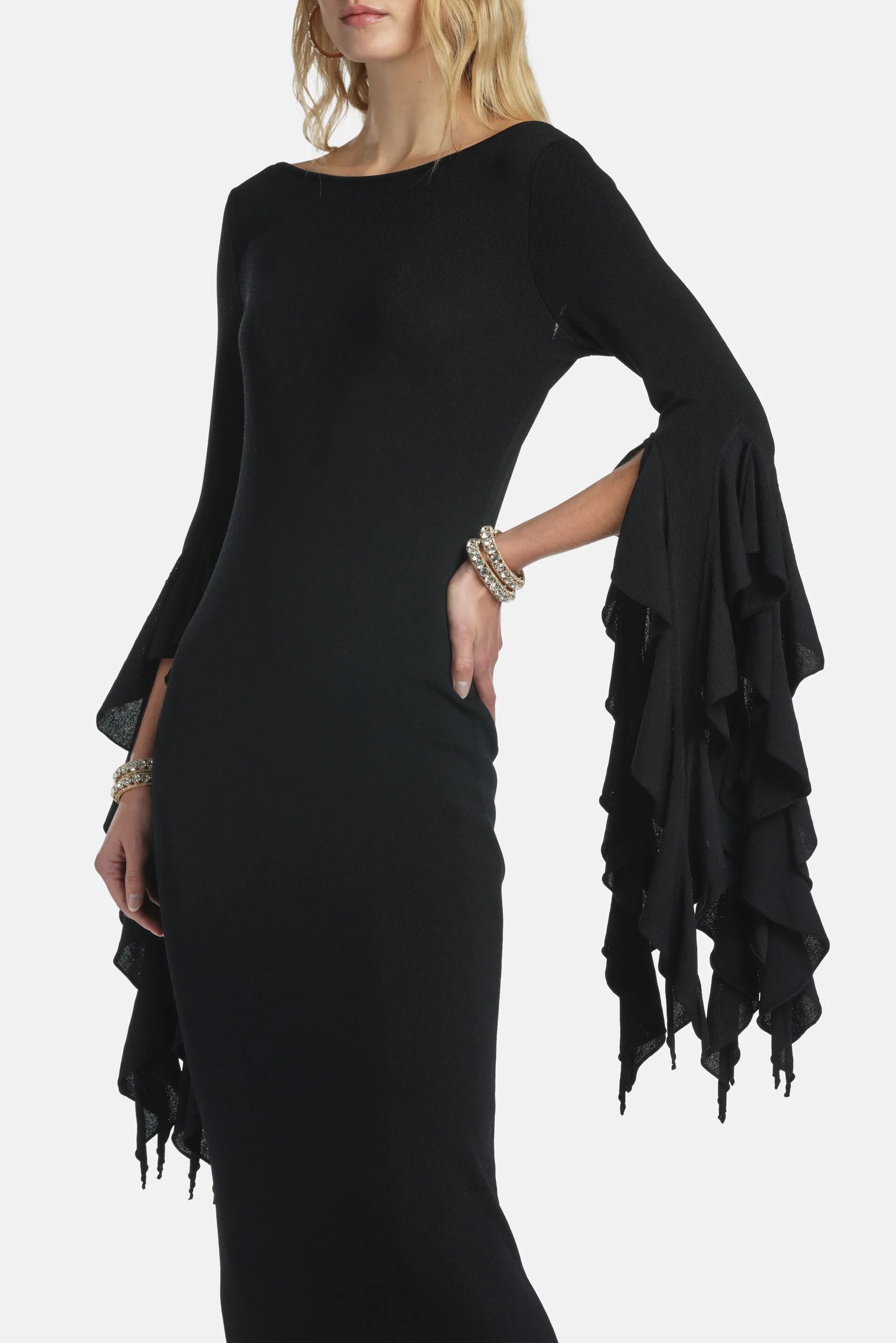 Luisa Spagnoli Nero Women Categoria - Maxi Dress - Fashion Show SKU: CATEGORIA_0101 Image 04