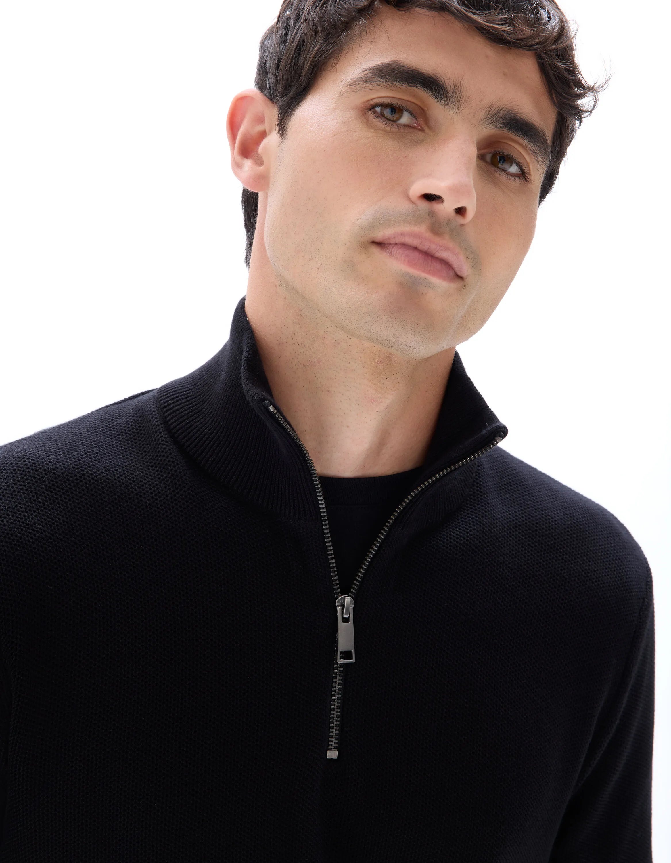Celio_Black_100% Cotton Crew Neck Sweater_CELIM_BLACK_04