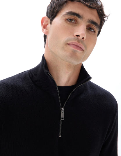 Celio_Black_100% Cotton Crew Neck Sweater_CELIM_BLACK_04
