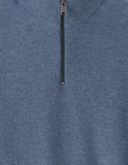 Celio_Blue Storm_100% Cotton Crew Neck Sweater_CELIM_BLUE STORM_05
